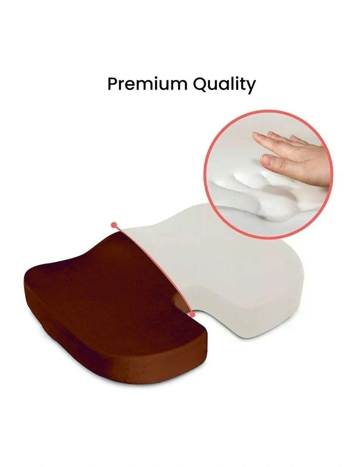 U-Shape Premium Quality Memory Foam Seat in Brown