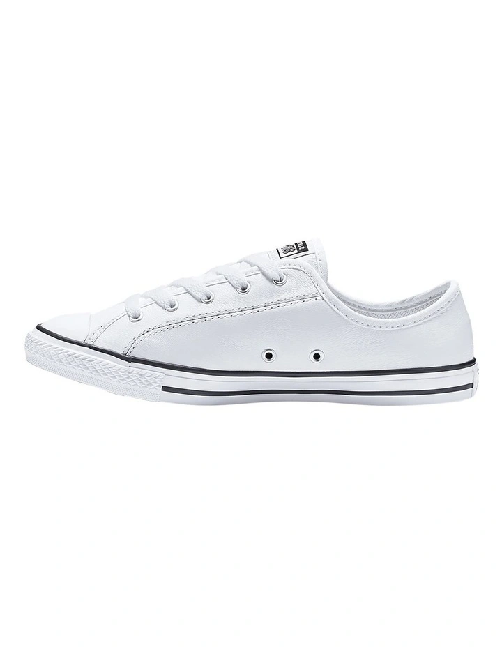 Chuck Taylor All Star Dainty Leather Low Top Sneaker in White