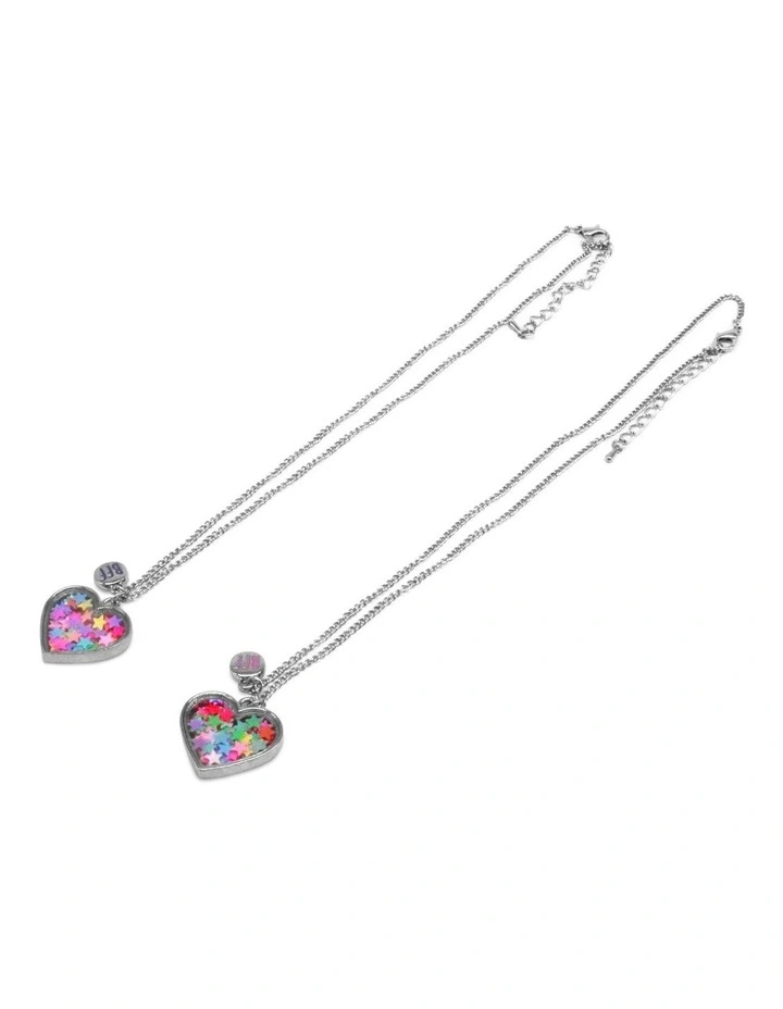 BFF Shake Heart Necklace in Multi