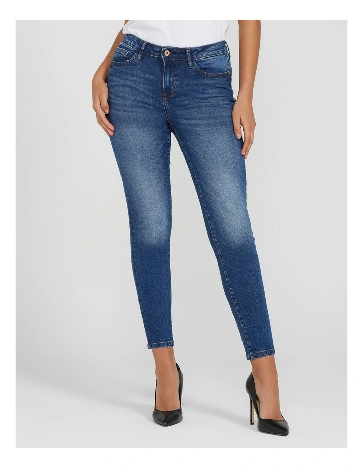 Jaden Sculpt Mid Rise Skinny Jeans in Wheatbelt Mid