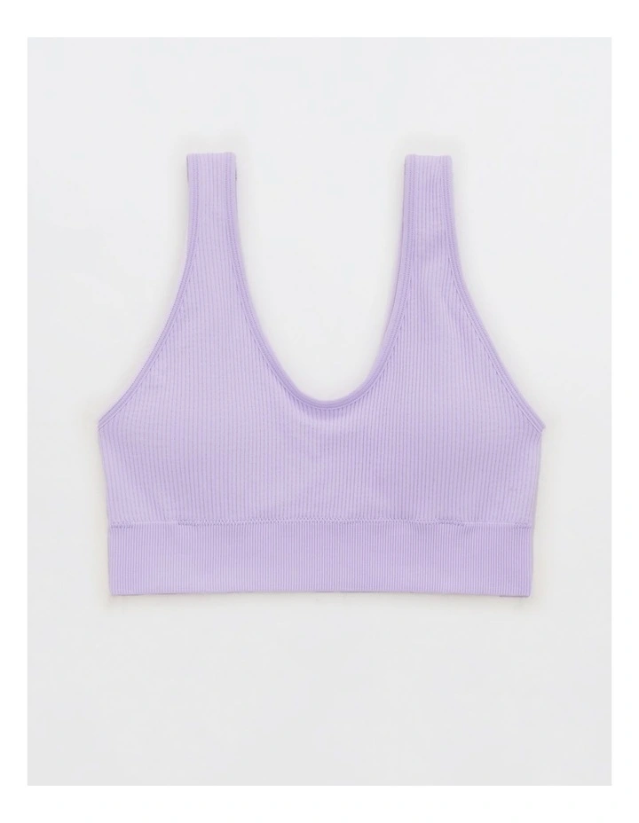 Seamless Padded Bralette in Violet Flurry