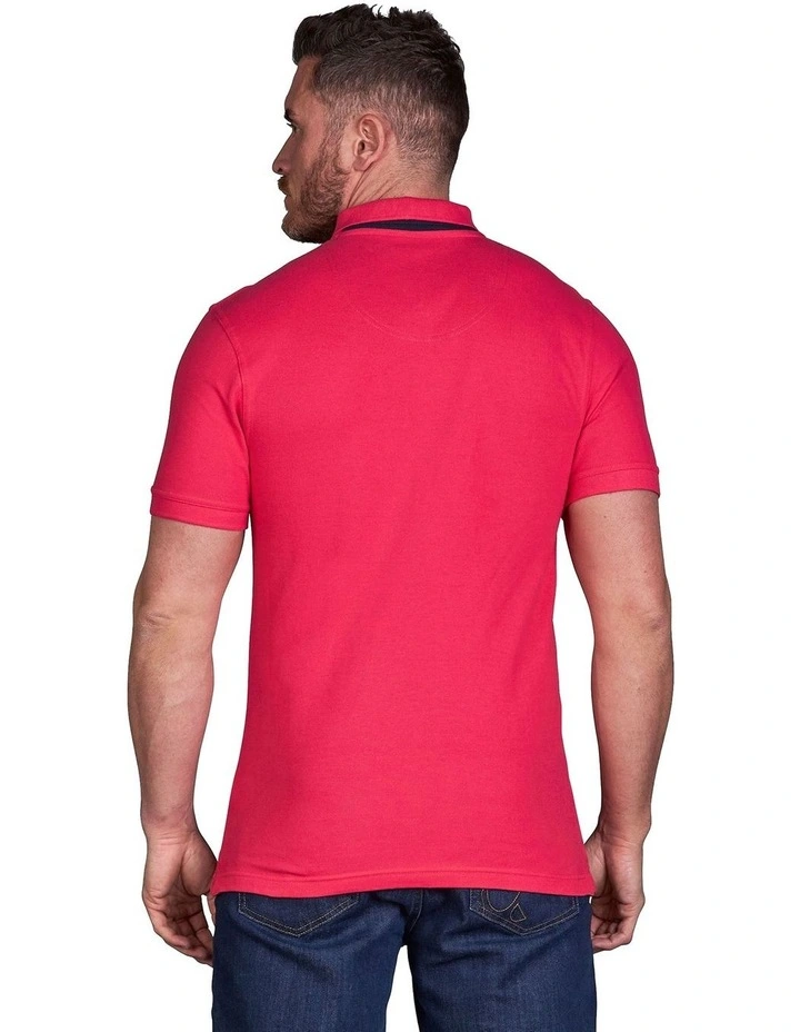 Organic Cotton Classic Pique Polo in Vivid Pink