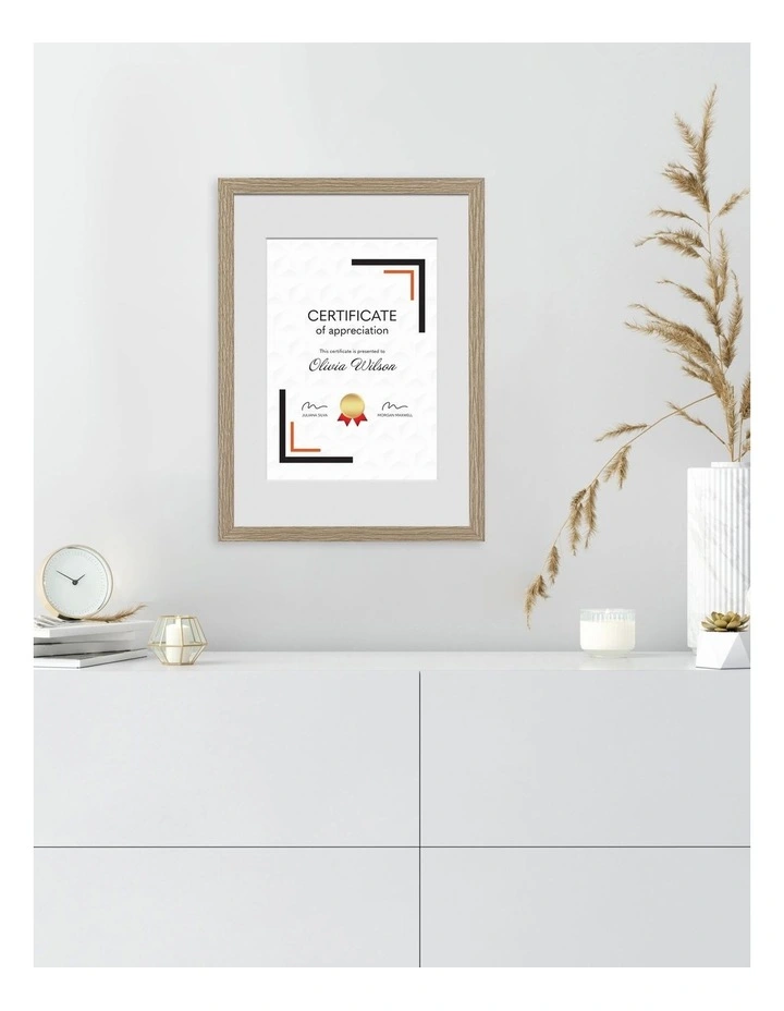 Premium Picture Photo Frame A4 Set of 2 in Natural Oak