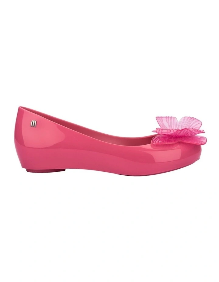 Melissa Ultragirl Fly III Ballerina in Pink Transparent