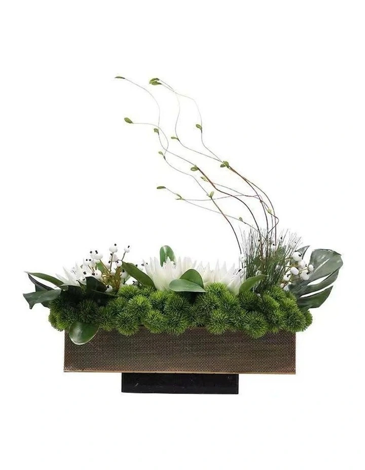 Exclusive Design Table Artificial Green Floral Arrangement