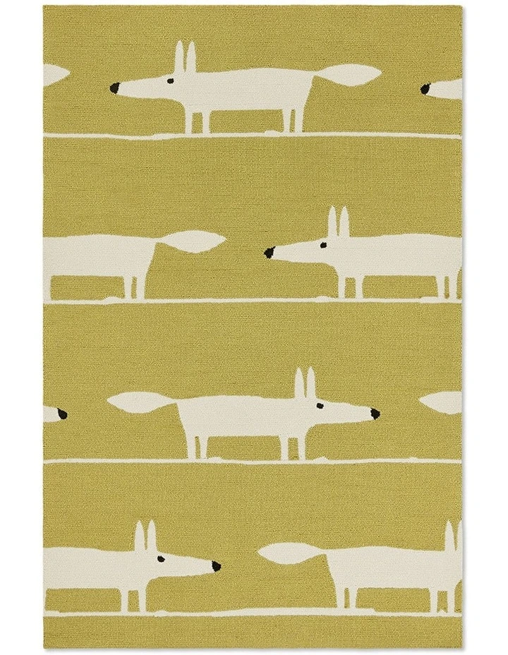 Mr. Fox Chai Outdoor Rug 425306 in Yellow