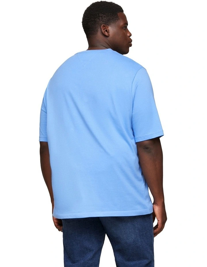 Big And Tall Tommy Logo Tee in Blue