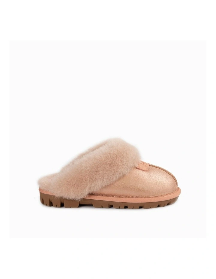 Ugg Coquette Metallic Slipper in Bronze