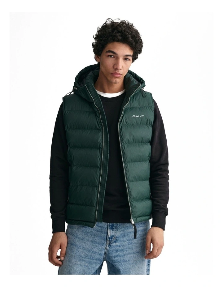 Active Cloud Vest in Tartan Green