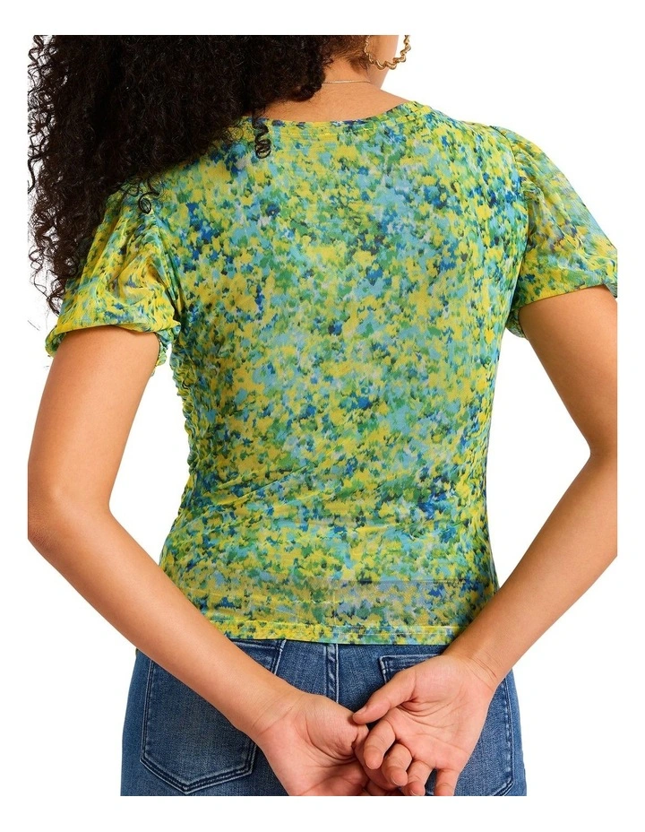 Paint It Fun Top in Green Multi