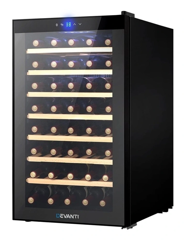 Wine Compressor Fridge Chiller Storage 51 Bottle Black