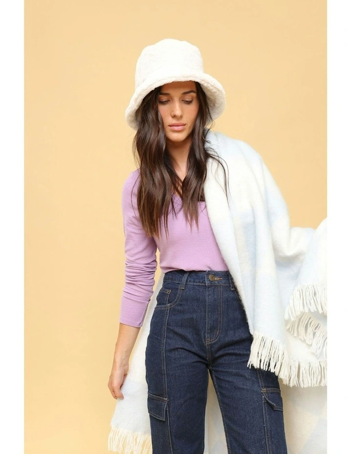 Carla Bucket Hat in Cream