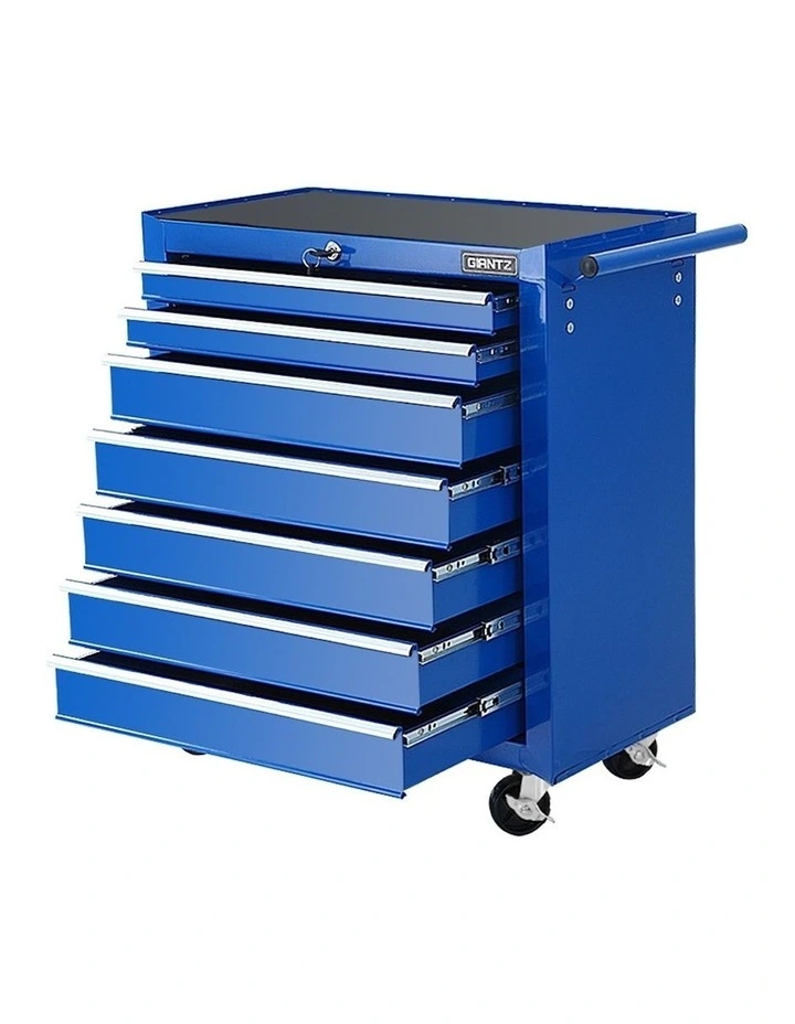 7 Drawer Cabinet Chest Toolbox in Blue