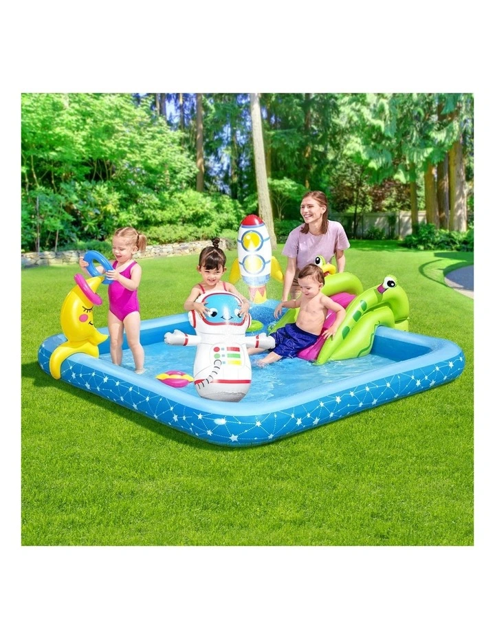 Inflatable Above Ground Swimming Play Pools 308L 228x206x84cm in Blue