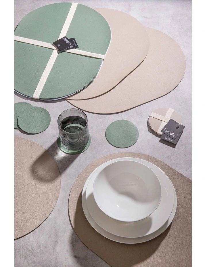 Hugo Coaster 4 Pack in Stone