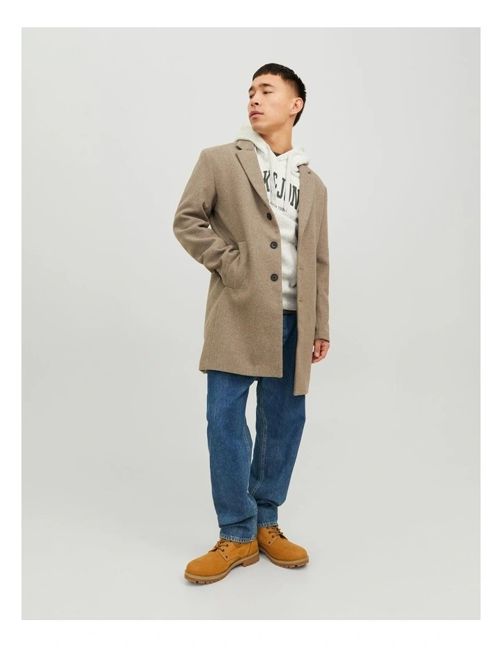 Morrison Wool Coat in Beige