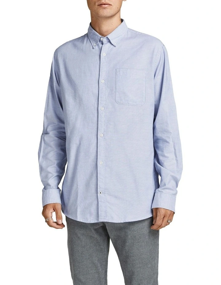 Oxford Long Sleeve Shirt in Cashmere Blue