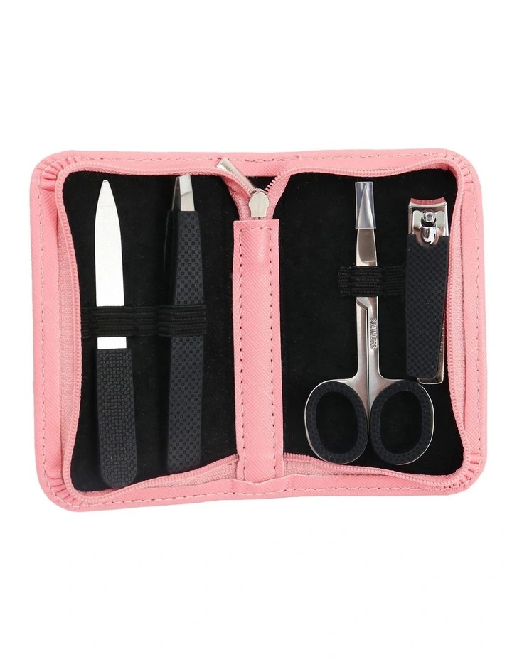 Pastel Zipper Manicure Set in Coral