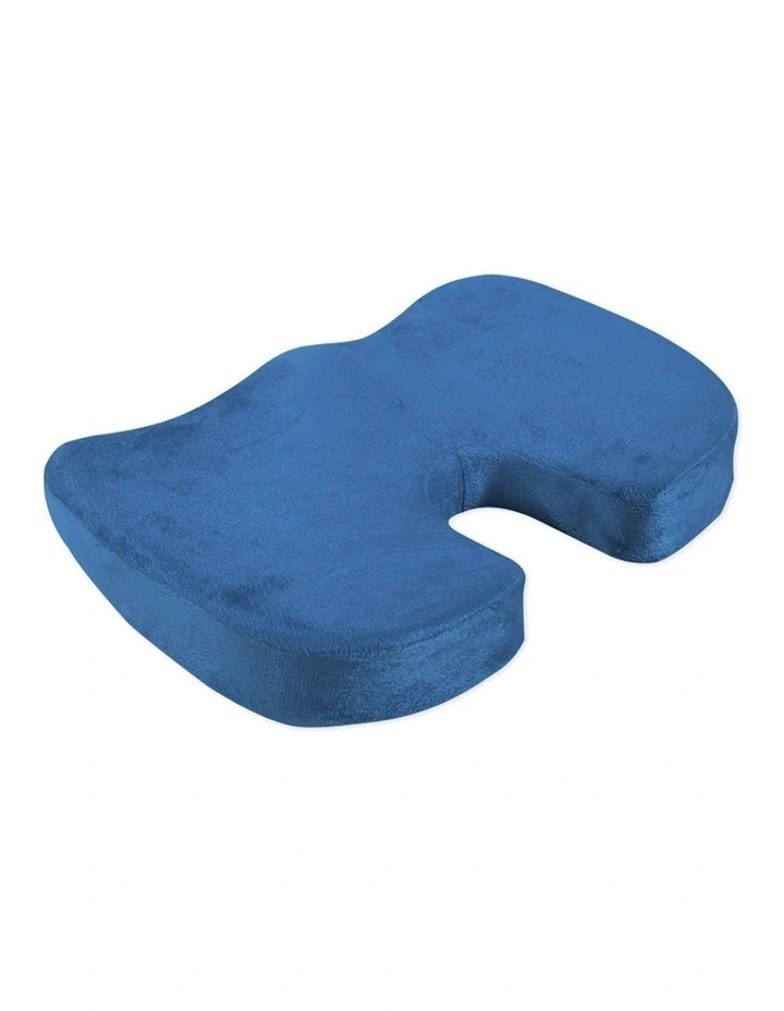 Premium Quality Memory Foam Cushion Seat U-Shape in Navy Blue