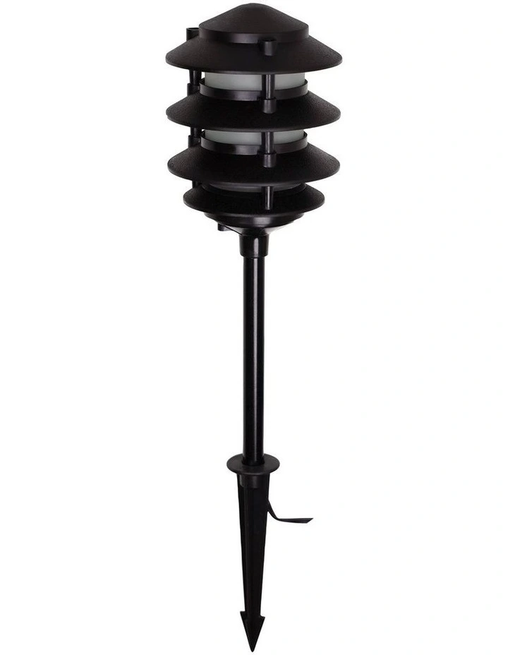 Pavillion Garden Pathway Spike Light Black