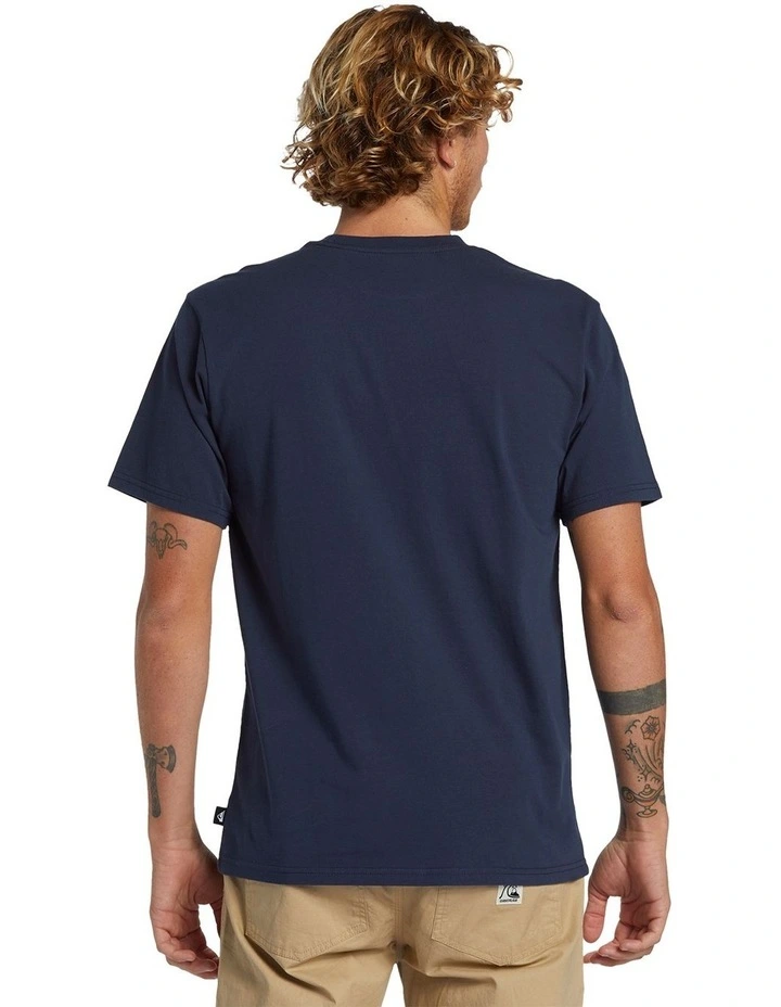 Reptillia Oversized Short Sleeve T-shirt in Dark Navy