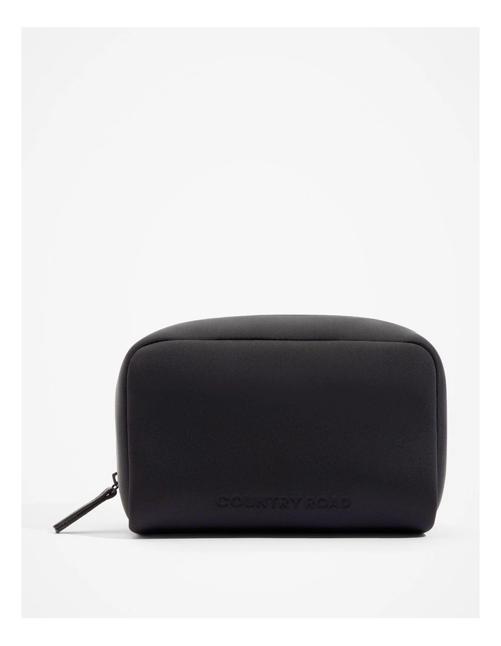 Neoprene Medium Cosmetic Case in Black