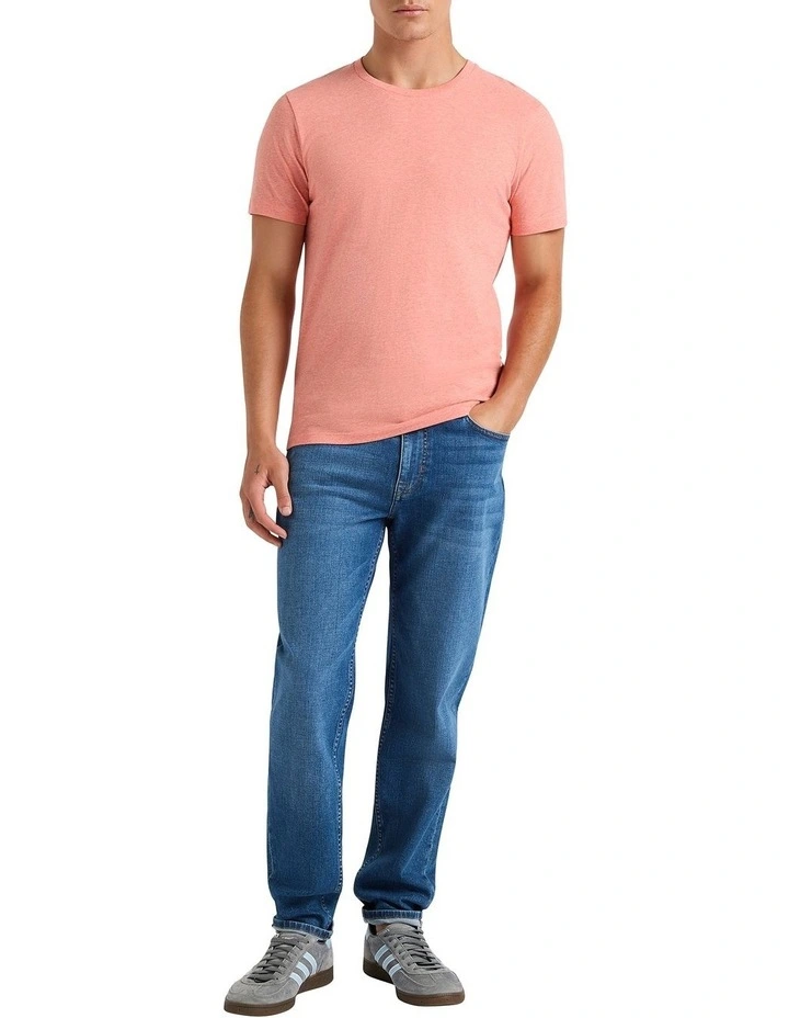 Marle Brando Crew Neck T-shirt in Peach