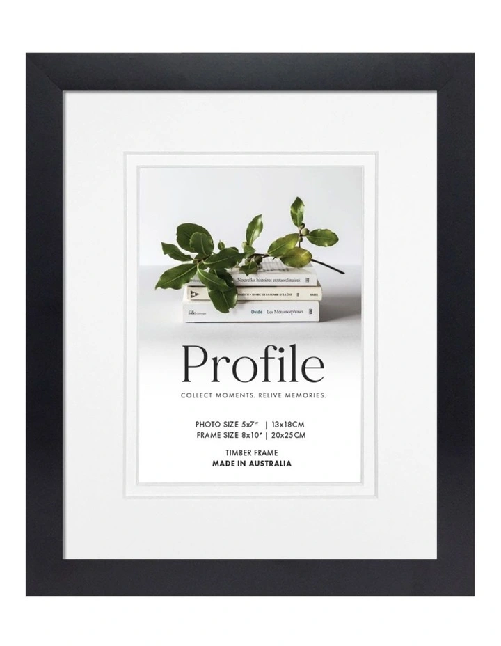 Australia Made Timber Photo Frame 8x10"/5x7" (3 Pack) in Black