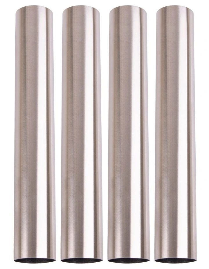 Cannoli Tubes Set 4 in Stainless Steel