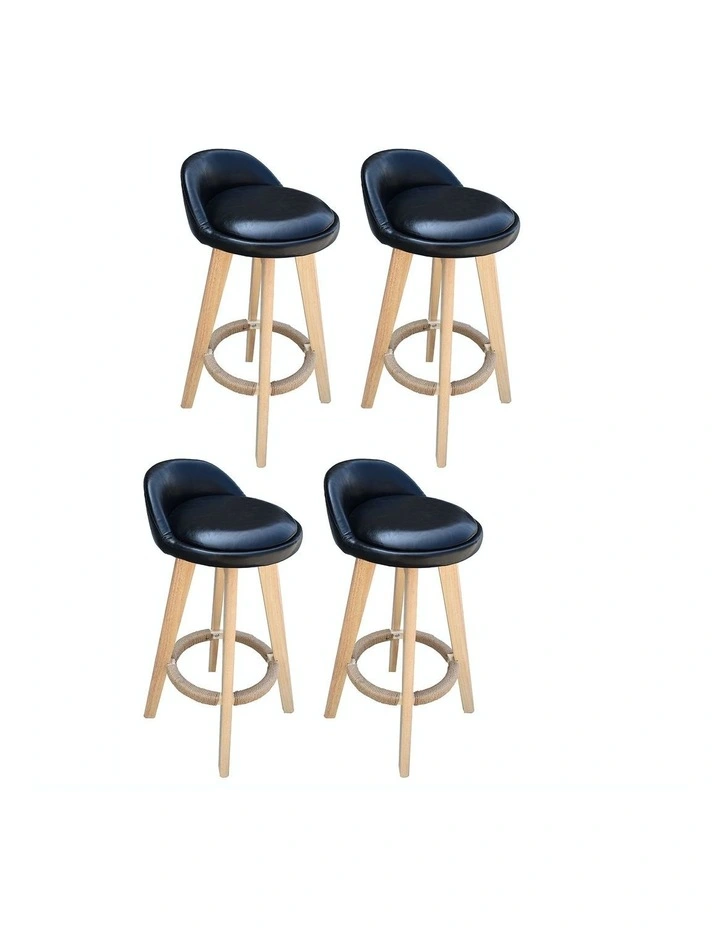 Phoenix Barstool Set of 4 In Black