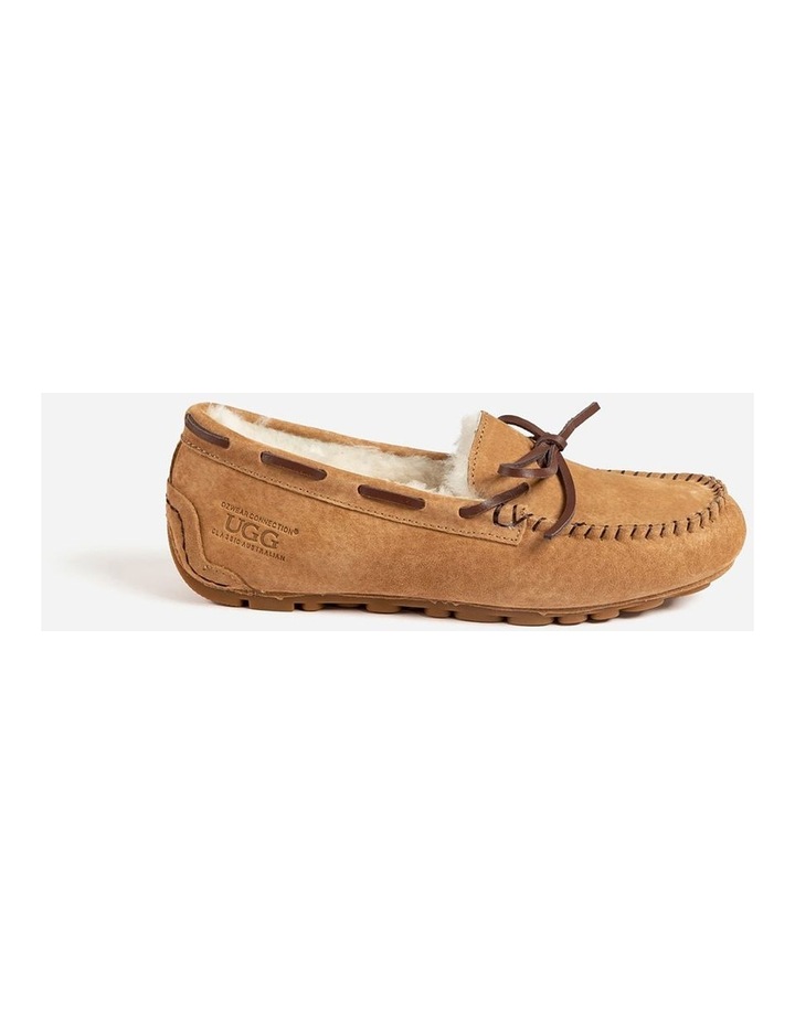 Romy Inner Wedge Moccasin in Chestnut