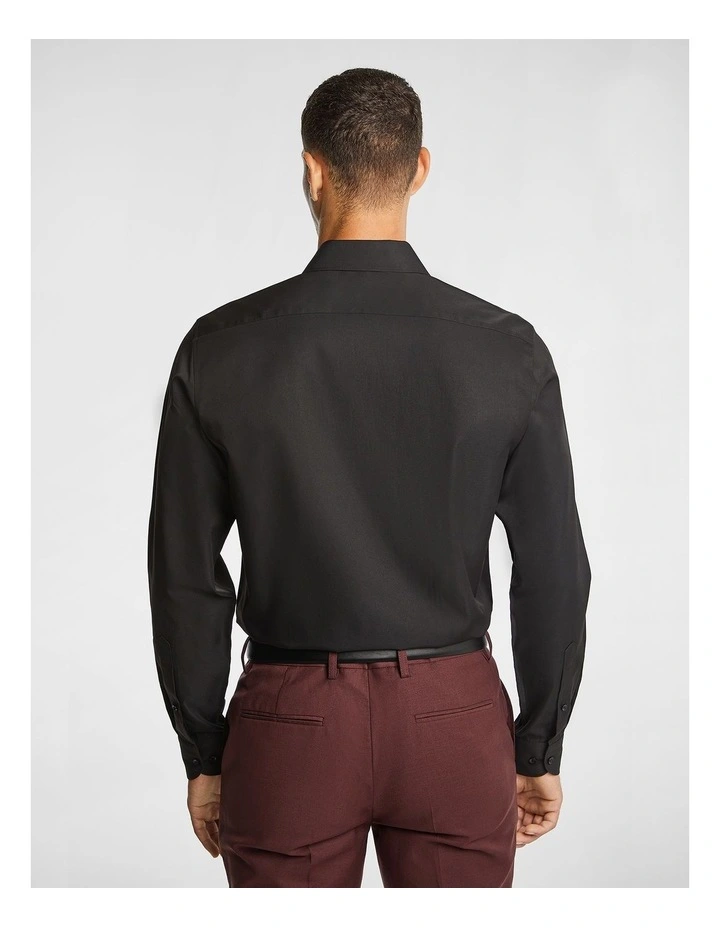 Coolio Regular Dress Shirt in Black