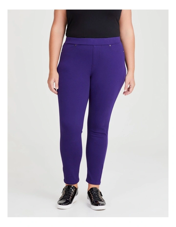 The Best Friend Denim Legging in Jewel Purple