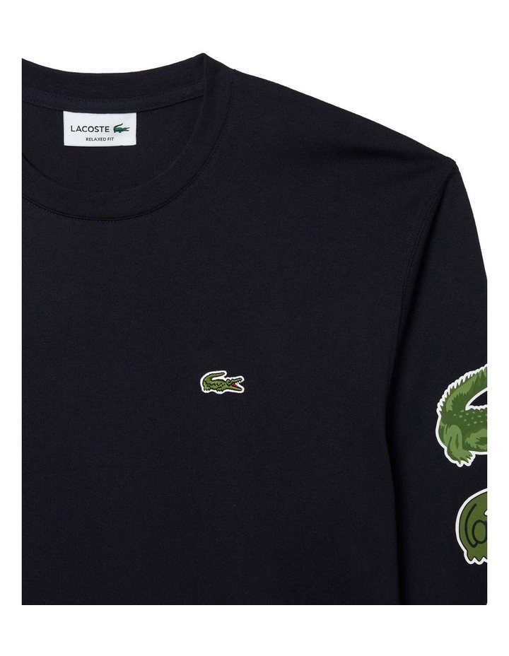 Winter Elevated Long Sleeve Multi Croc T-shirt in Abysm