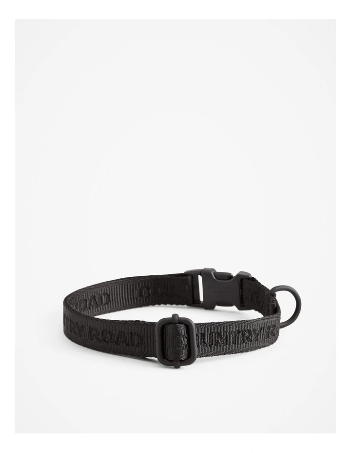 Recycled Polyester Blend Piper Collar in Black