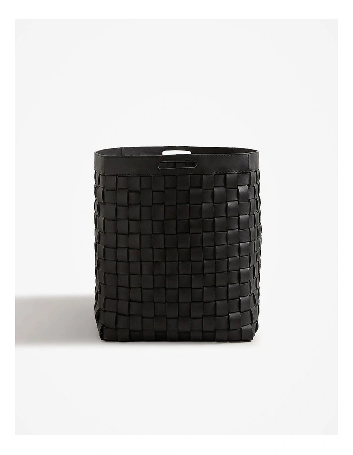 Lowa Extra Large Square Storage Basket in Charcoal