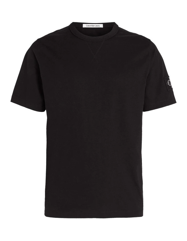 Badge Regular Tee in Black