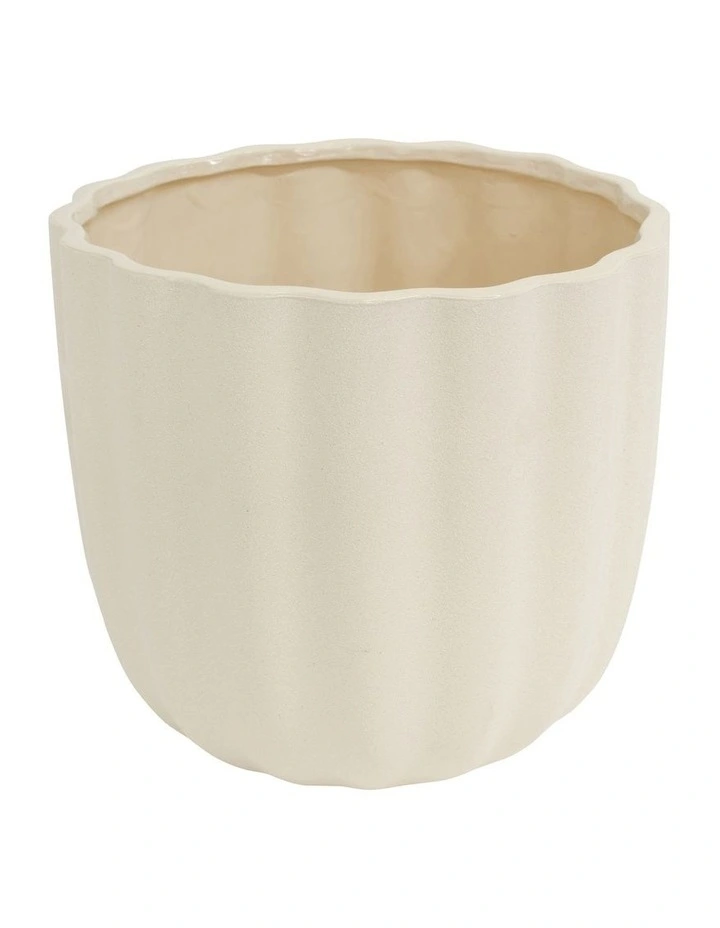 Kimba Planter 22x20cm in Antique White