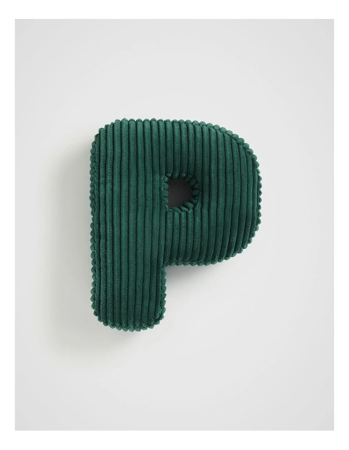 Ivy Cord Initial Cushion in P