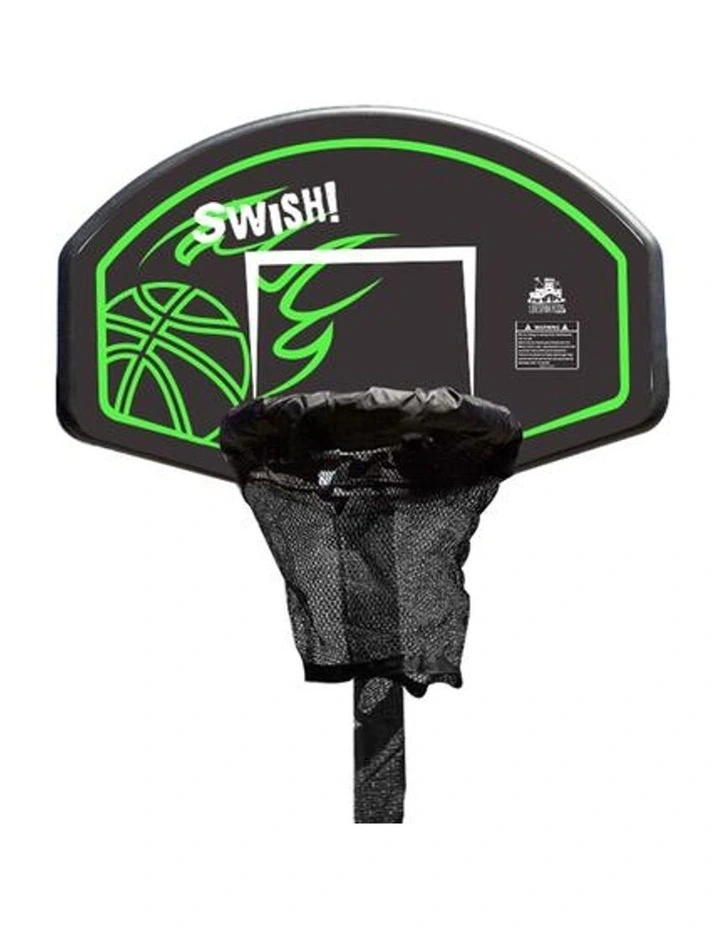 Swish Basketball Ring & Ball in Black