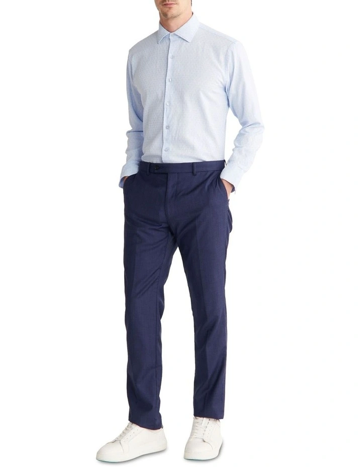 Slim Long Sleeves Shirt in Sky