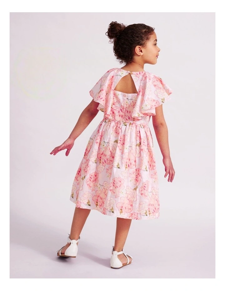 Ashleigh Floral Dress in Light Pink