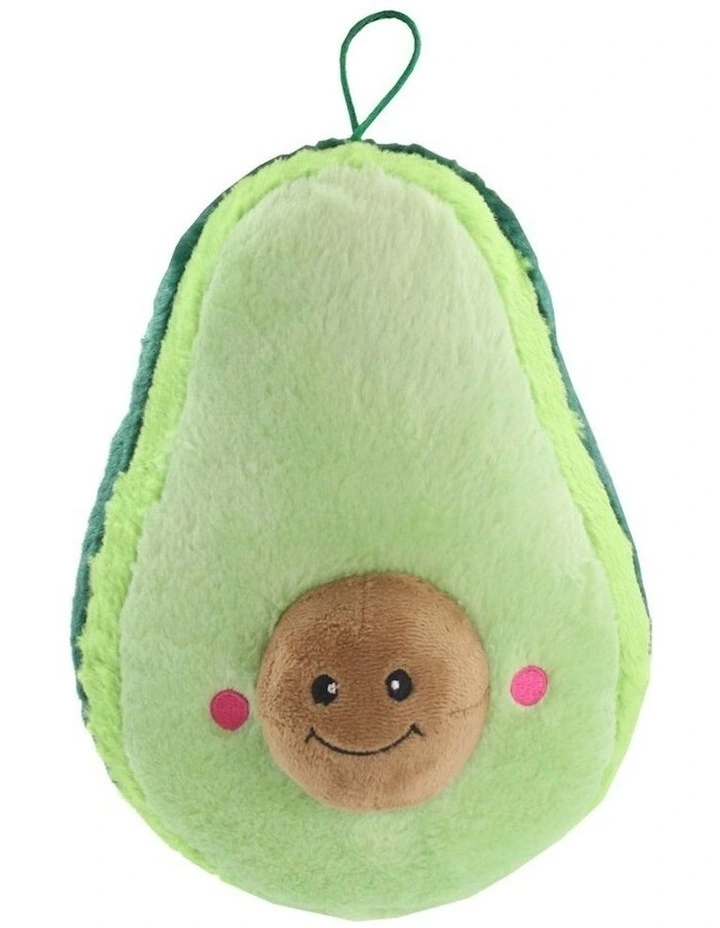 Paws & Claws Mega Avocado Plush Chew Toy 25cm in Green