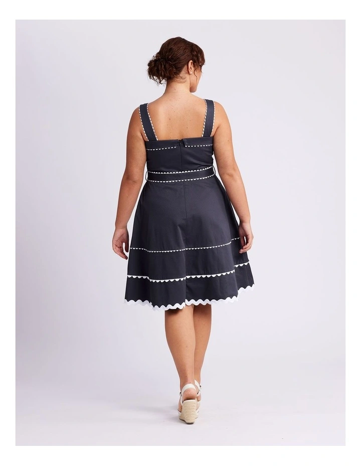 Ric To My Rac Dress in Navy