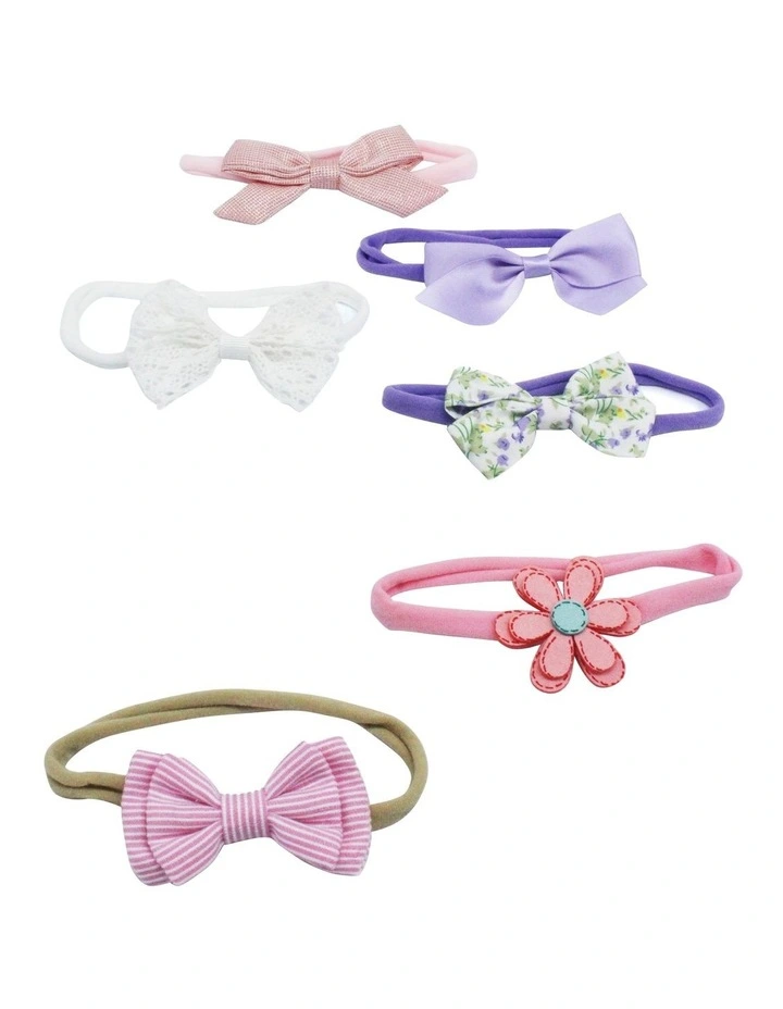 Craft Bow Hair Wrap 7 Pack in Multi