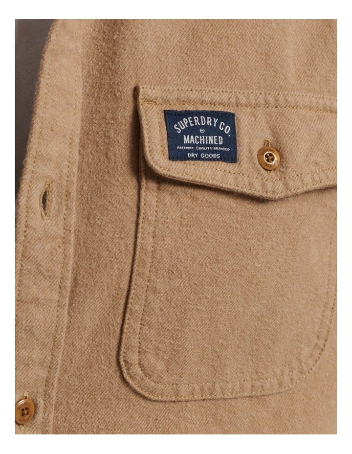 Trailsman Flannel Shirt in Sandstone Brown