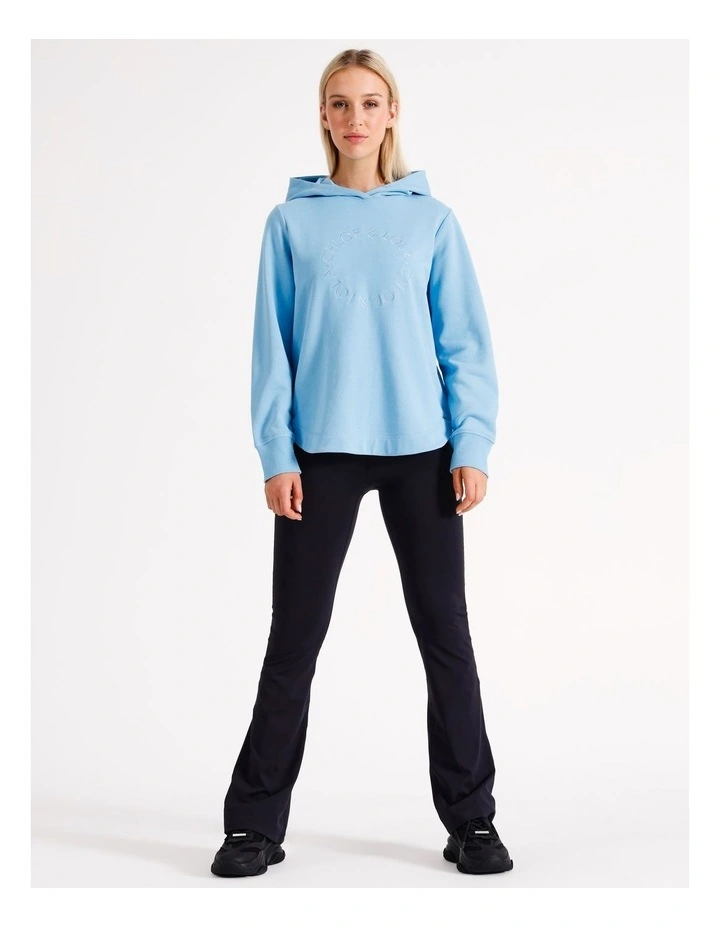 Logo Hoodie in Dusty Blue
