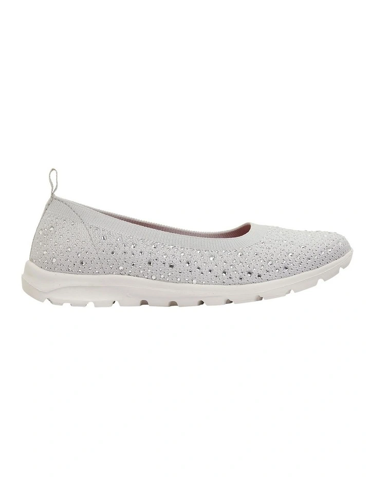 Patrice Light Grey Diamante Sneakers
