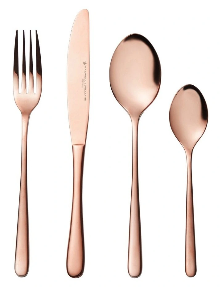 Leveson Cutlery Set Gift Boxed 24 Piece in Copper