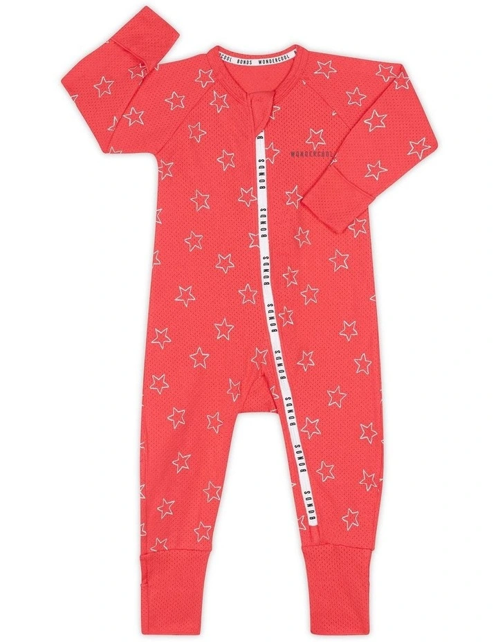 Baby Wondercool Eyelet Zip Wonder Suit in Star Chasers